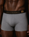MILLIONAIRES AURA MEN'S BOXER BRIEFS-HEATHER GREY