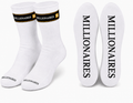 MILLIONAIRES AURA -SIGNATURE WHITE  SOCKS