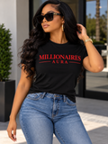 MILLIONAIRES AURA-SIGNATURE BLACK TEES