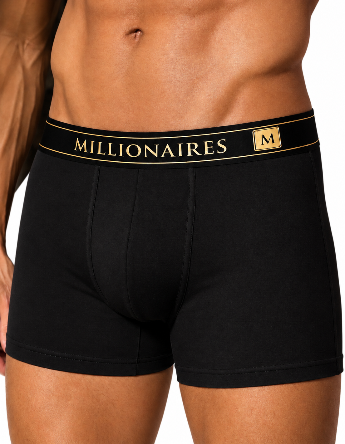 MILLIONAIRES MENS BOXER BRIEFS – BLACK
